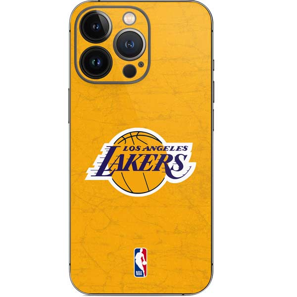NBA Los Angeles Lakers Distressed iPhone 15 Pro Skin