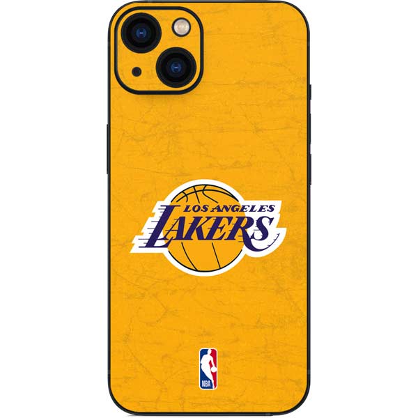 NBA Los Angeles Lakers Distressed iPhone 15 Skin