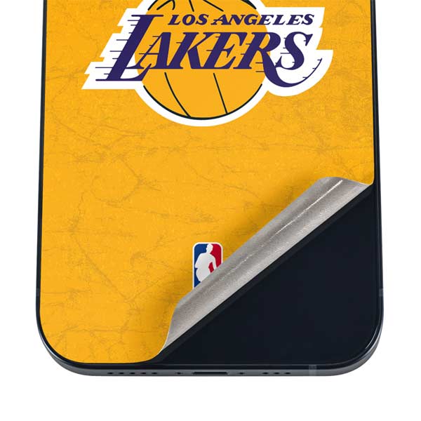NBA Los Angeles Lakers Distressed iPhone 16 Plus Skin