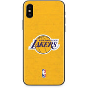 NBA Los Angeles Lakers Distressed iPhone X Skin
