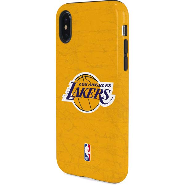 NBA Los Angeles Lakers Distressed iPhone XS Pro Case