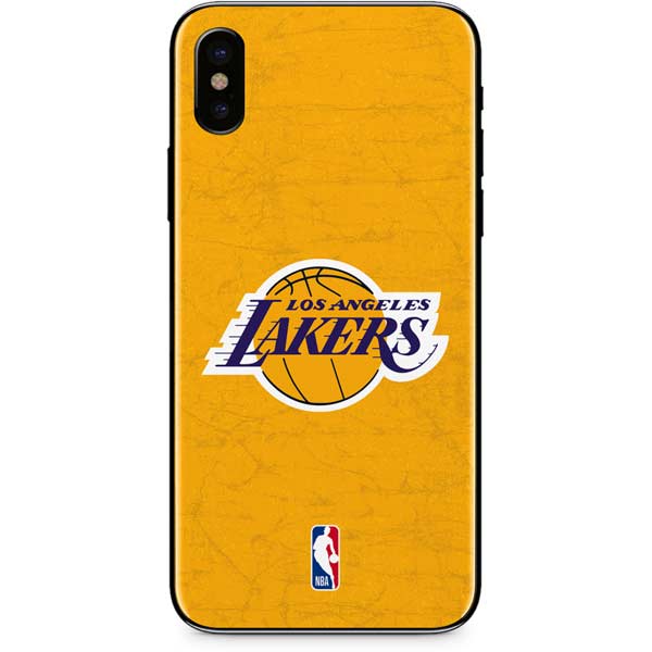NBA Los Angeles Lakers Distressed iPhone XS Skin