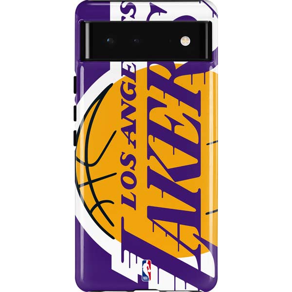 NBA Los Angeles Lakers Large Logo Pixel Cases