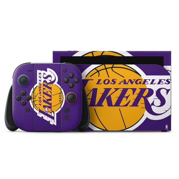 NBA Los Angeles Lakers Large Logo Nintendo Skins