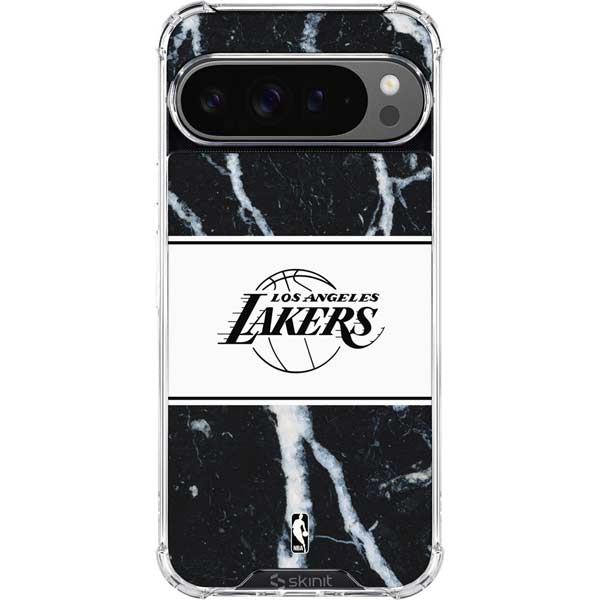 NBA Los Angeles Lakers Marble Google Pixel 10 Pro XL Clear Case