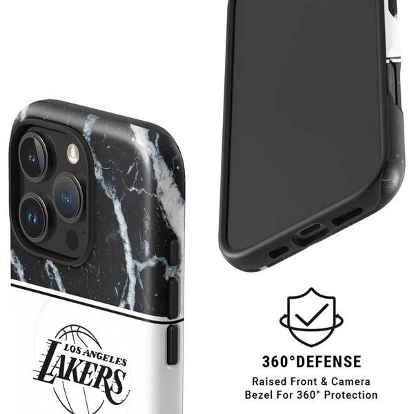 NBA Los Angeles Lakers Marble iPhone 16 Pro Max Magsafe Impact Case