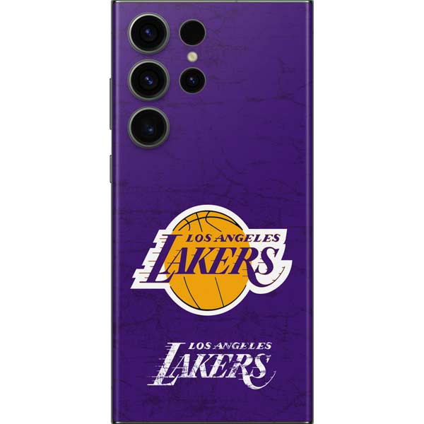 NBA Los Angeles Lakers Purple Primary Logo Galaxy Skins