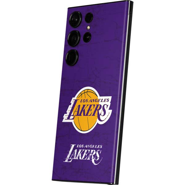NBA Los Angeles Lakers Purple Primary Logo Galaxy Skins