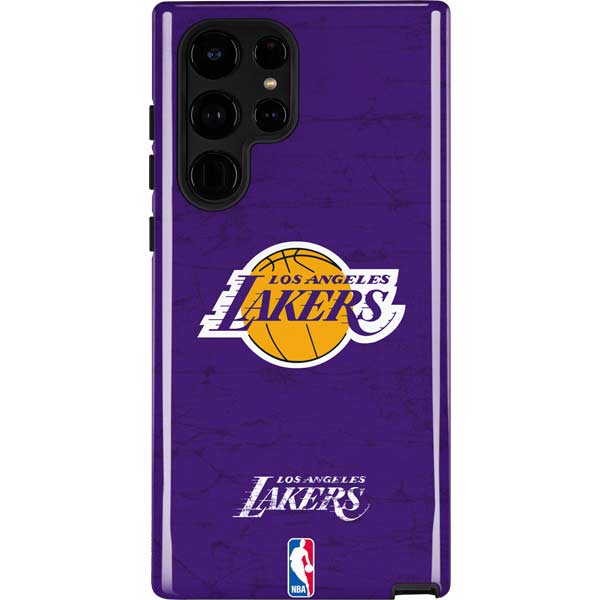 NBA Los Angeles Lakers Purple Primary Logo Galaxy Cases