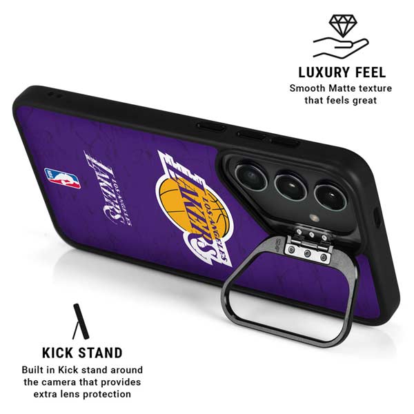 NBA Los Angeles Lakers Purple Primary Logo Galaxy S26 Plus Kickstand Case