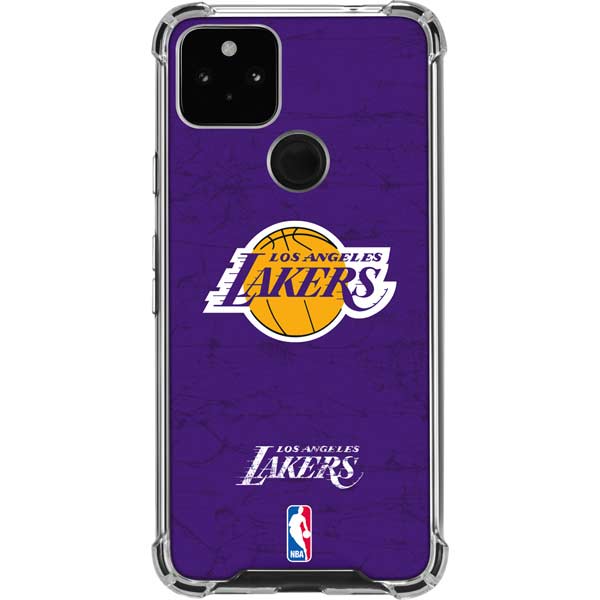 NBA Los Angeles Lakers Purple Primary Logo Pixel Cases