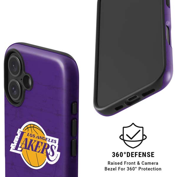 NBA Los Angeles Lakers Purple Primary Logo iPhone 16 Magsafe Impact Case