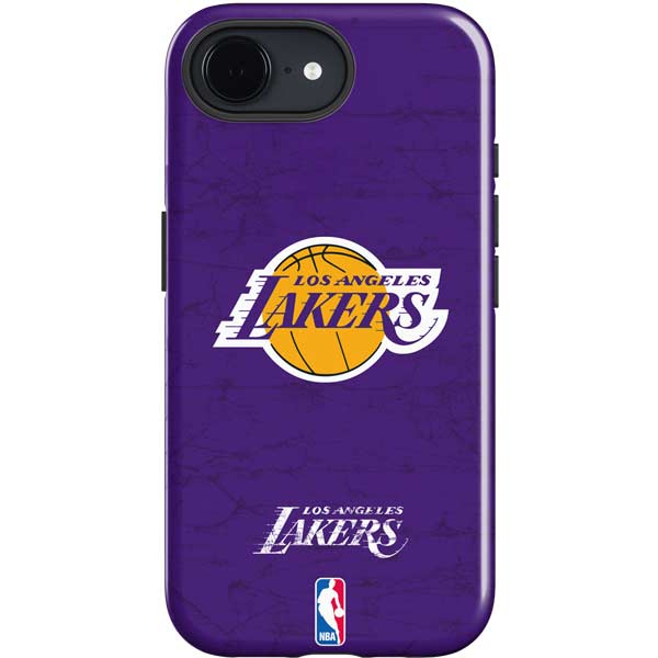 NBA Los Angeles Lakers Purple Primary Logo iPhone 16e Impact Case