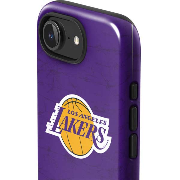 NBA Los Angeles Lakers Purple Primary Logo iPhone 16e Impact Case