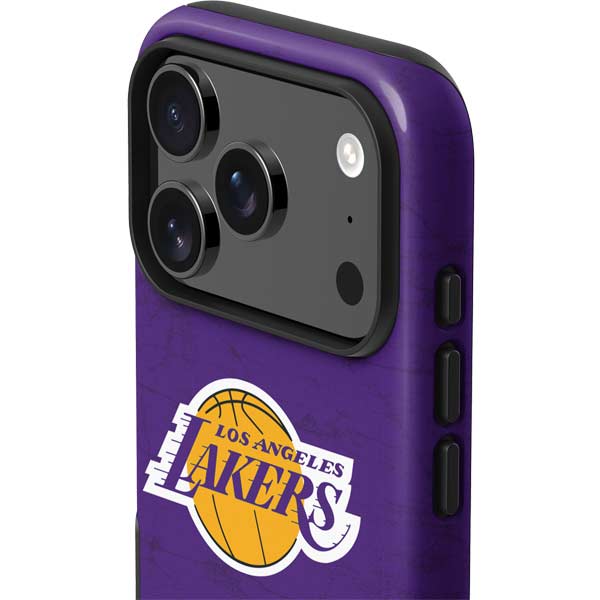 NBA Los Angeles Lakers Purple Primary Logo iPhone 17 Pro Max Impact Case