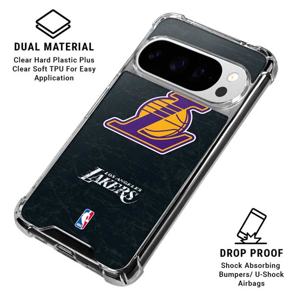 NBA Los Angeles Lakers Secondary Logo Google Pixel 10 Pro Clear Case