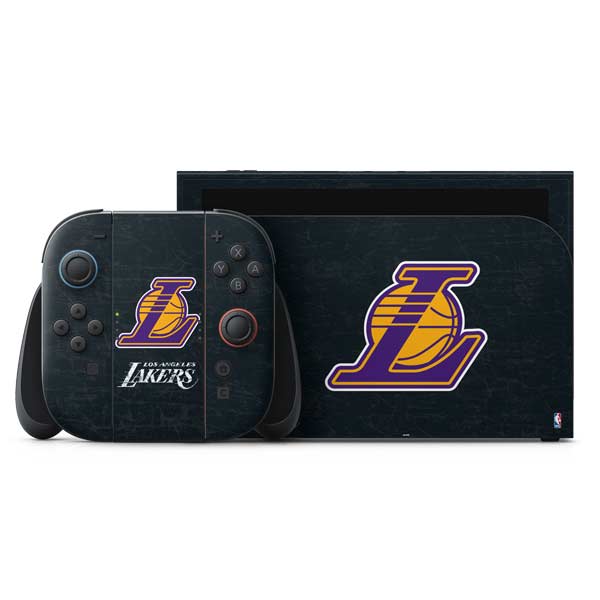 NBA Los Angeles Lakers Secondary Logo Nintendo Skins