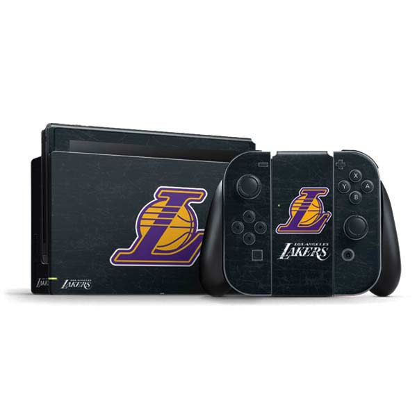 NBA Los Angeles Lakers Secondary Logo Nintendo Skins