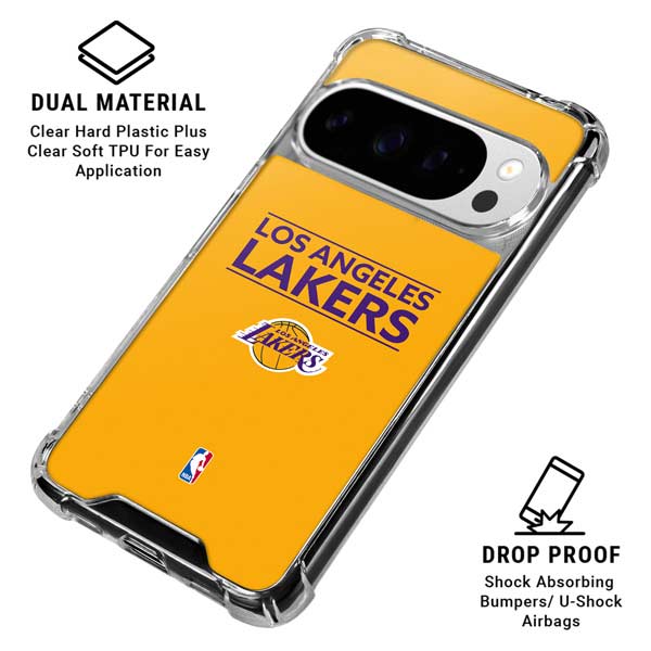 NBA Los Angeles Lakers Standard - Gold Google Pixel 10 Pro Clear Case