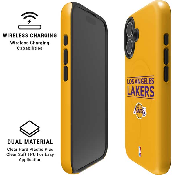 NBA Los Angeles Lakers Standard - Gold iPhone 16 Plus Magsafe Impact Case