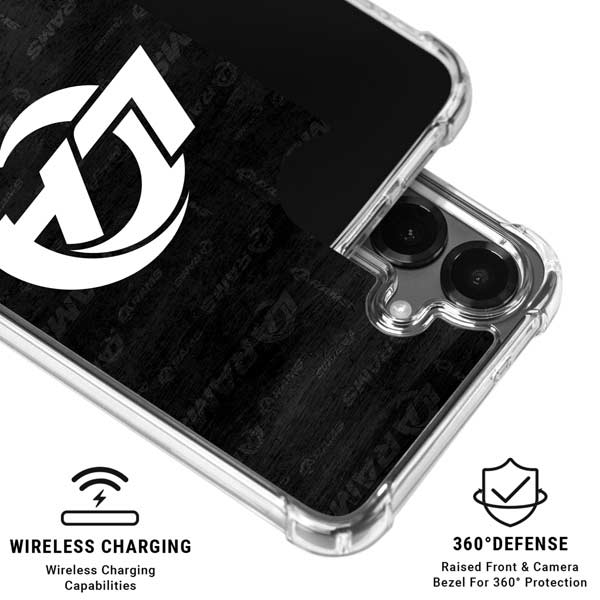 NFL Los Angeles Rams Black & White Galaxy S26 Plus Clear Case