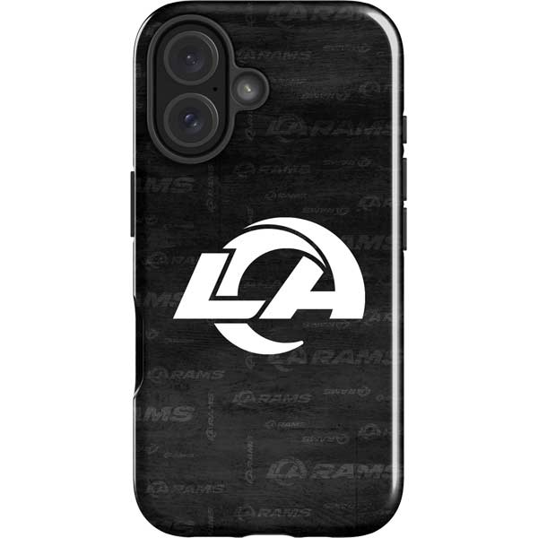 NFL Los Angeles Rams Black & White iPhone 17 Impact Case