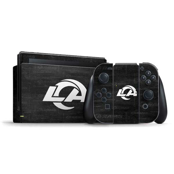 NFL Los Angeles Rams Black & White Nintendo Skins
