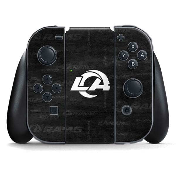 NFL Los Angeles Rams Black & White Nintendo Skins