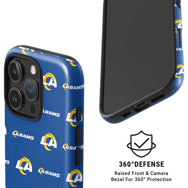 NFL Los Angeles Rams Blitz Series iPhone 16 Pro Magsafe Impact Case