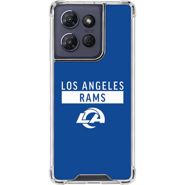 NFL Los Angeles Rams Blue Performance Series Moto G Power 5G (2025) Clear Case