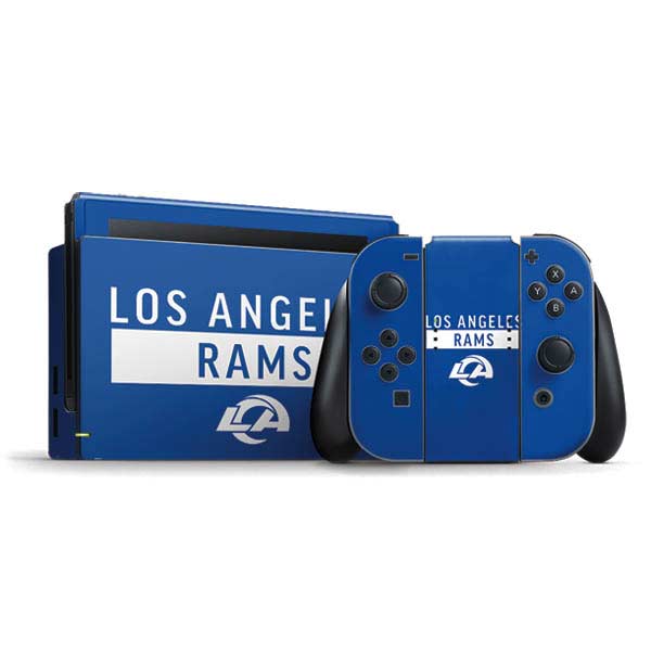 NFL Los Angeles Rams Blue Performance Series Nintendo Skins