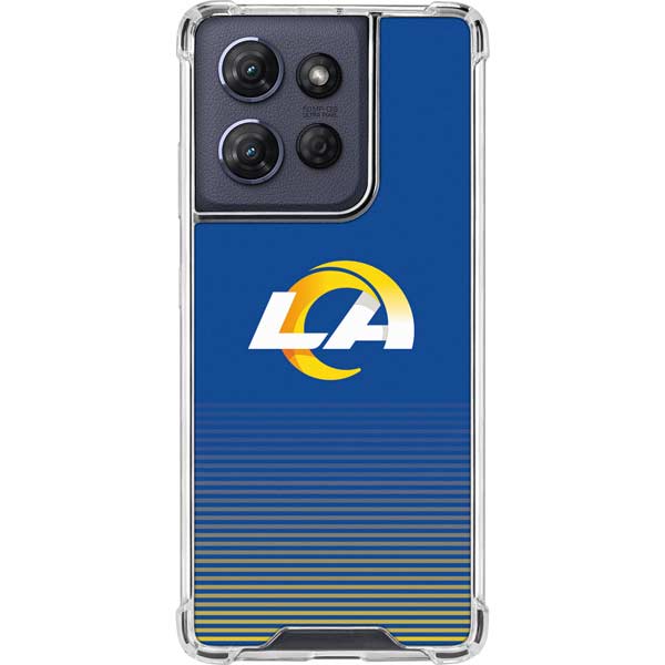 NFL Los Angeles Rams Breakaway Moto G Play 5G (2025) Clear Case