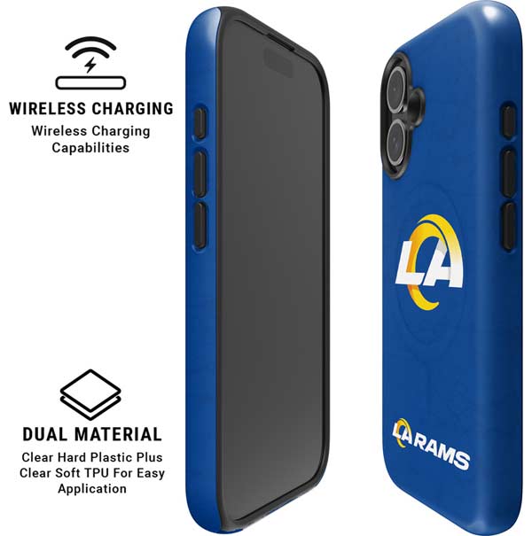 NFL Los Angeles Rams Distressed iPhone 17 Magsafe Impact Case