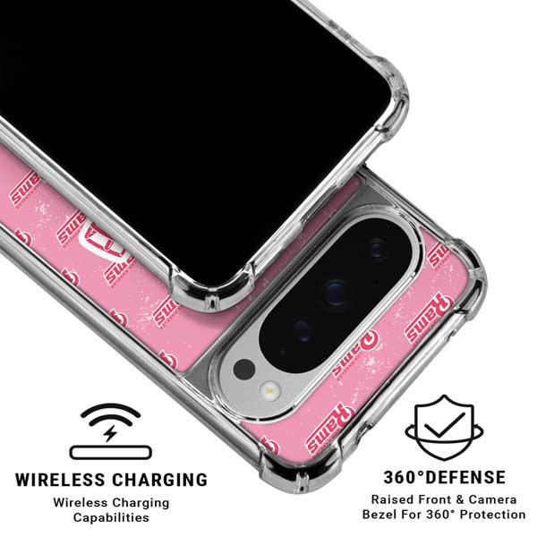 NFL Los Angeles Rams Pink Logo Blast Google Pixel 10 Pro Clear Case
