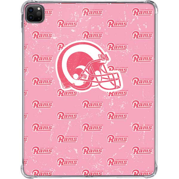 NFL Los Angeles Rams Pink Logo Blast iPad Pro 11in (2024) Clear Case