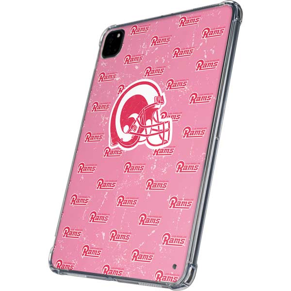 NFL Los Angeles Rams Pink Logo Blast iPad Pro 11in (2024) Clear Case