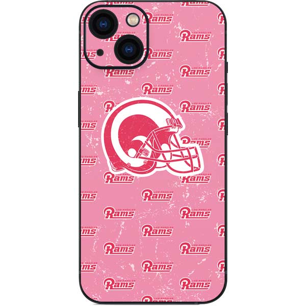NFL Los Angeles Rams Pink Logo Blast iPhone 15 Skin