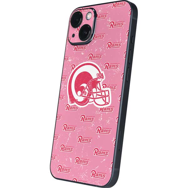 NFL Los Angeles Rams Pink Logo Blast iPhone 15 Skin