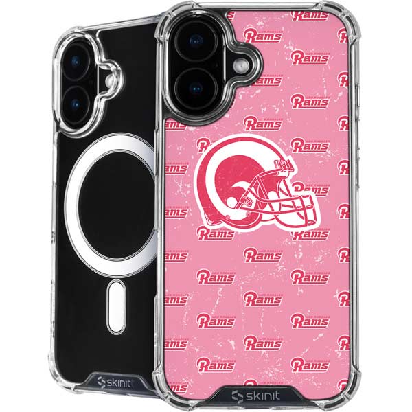 NFL Los Angeles Rams Pink Logo Blast iPhone 17 MagSafe Case