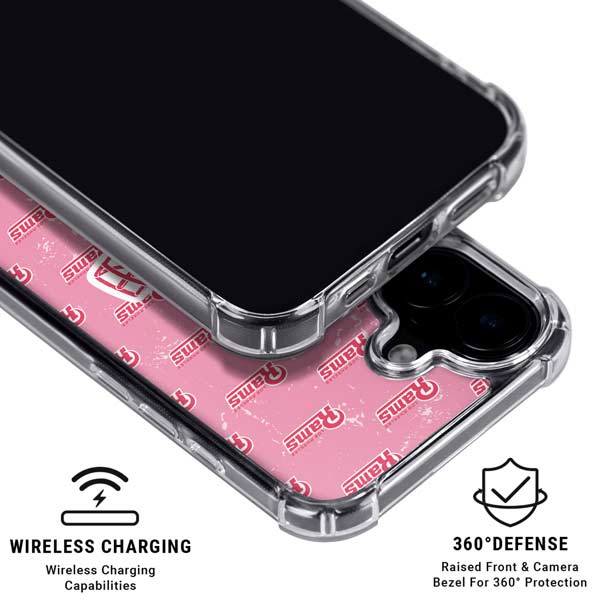 NFL Los Angeles Rams Pink Logo Blast iPhone 17 MagSafe Case