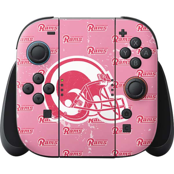 NFL Los Angeles Rams Pink Logo Blast Nintendo Skins