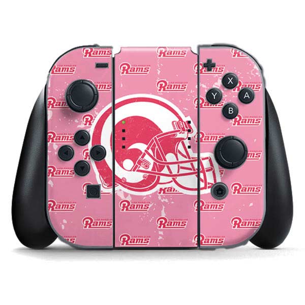 NFL Los Angeles Rams Pink Logo Blast Nintendo Skins