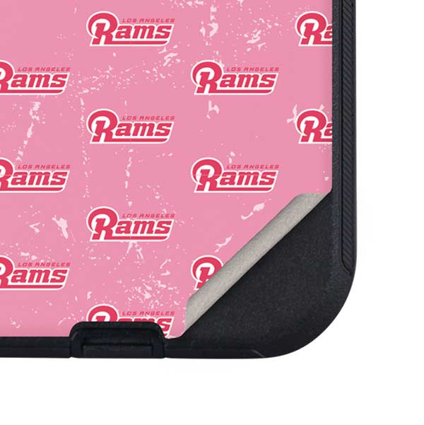 NFL Los Angeles Rams Pink Logo Blast Otterbox Defender iPhone Skin