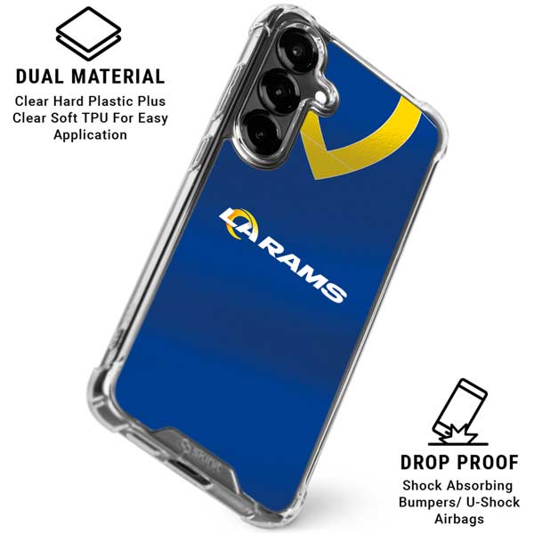 NFL Los Angeles Rams Team Jersey Galaxy S26 Plus Clear Case