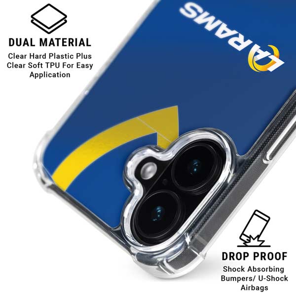 NFL Los Angeles Rams Team Jersey iPhone 17 Clear Case
