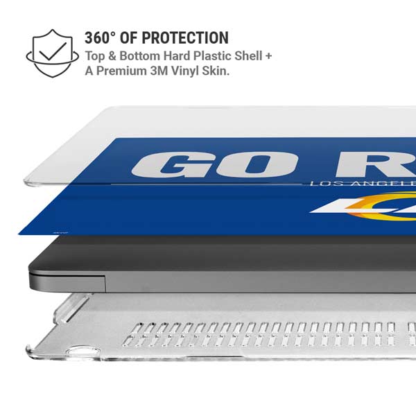 NFL Los Angeles Rams Team Motto MacBook Pro 14in (2021-24) Case plus Skin