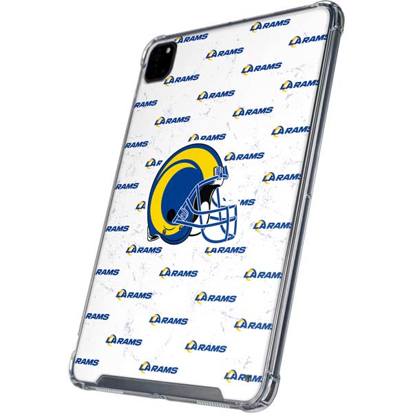 NFL Los Angeles Rams White Logo Blast iPad Cases