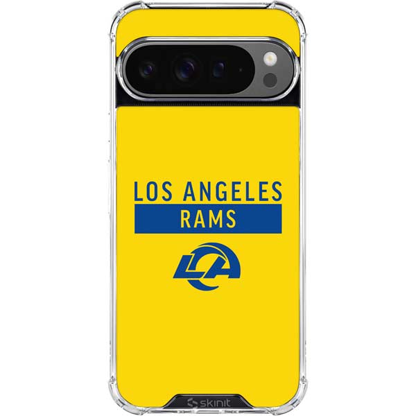 NFL Los Angeles Rams White Performance Series Google Pixel 10 Pro XL Clear Case