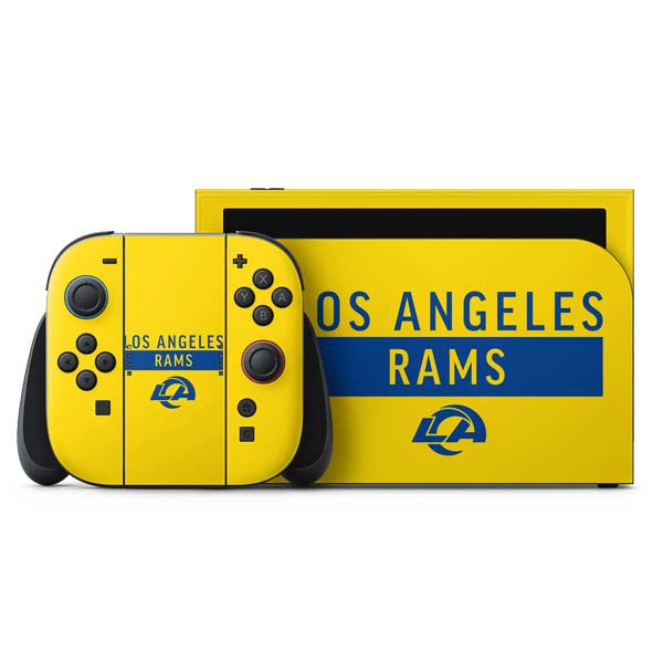 NFL Los Angeles Rams White Performance Series Nintendo Skins