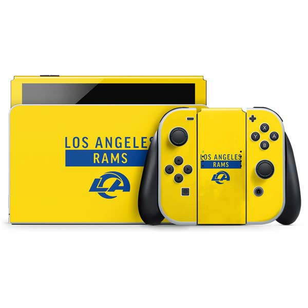NFL Los Angeles Rams White Performance Series Nintendo Skins